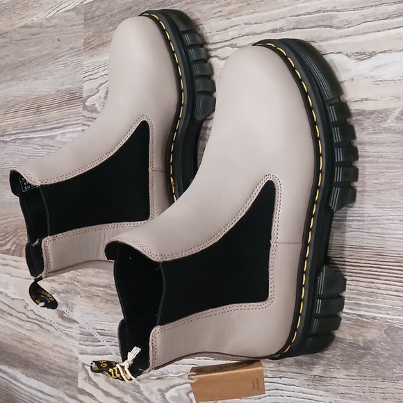 Dr. Martens Audrick Nappa Leather Platform Chelsea Boots...